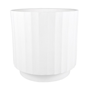 Кашпо Риб (файбергласс), 36x36xH36см, белый в интернет-магазине флористических аксессуаров Азалия Декор