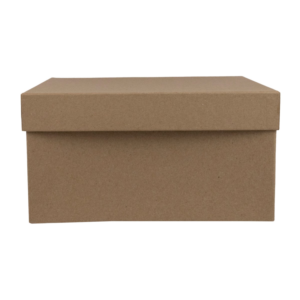Коробка подарочная квадратная, 20х20х10 см, натуральный в интернет-магазине флористических аксессуаров Азалия Декор
