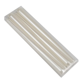 Набор свечей столовых 4шт., 25см, белый в интернет-магазине флористических аксессуаров Азалия Декор