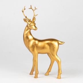 Сувенир Олень (полирезин), Н24х14х6,5см, в асс., золотой в интернет-магазине флористических аксессуаров Азалия Декор