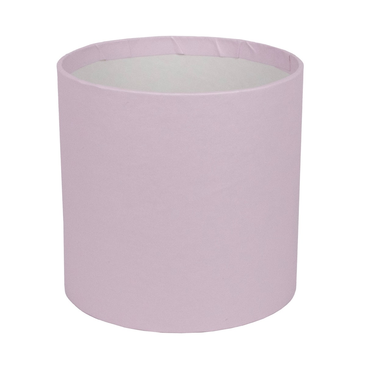 Коробка подарочная круглая без крышки, D16xH16 см, светло-сиреневый в интернет-магазине флористических аксессуаров Азалия Декор