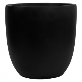 Кашпо Стоун (файбергласс), D42xH43см, черный в интернет-магазине флористических аксессуаров Азалия Декор