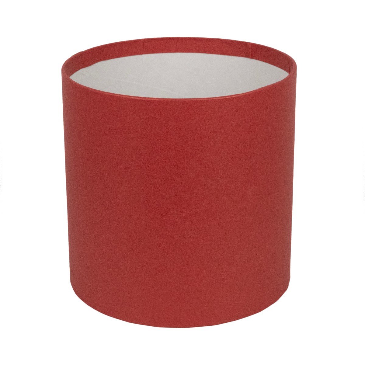 Коробка подарочная круглая без крышки, D14xH14 см, красный в интернет-магазине флористических аксессуаров Азалия Декор