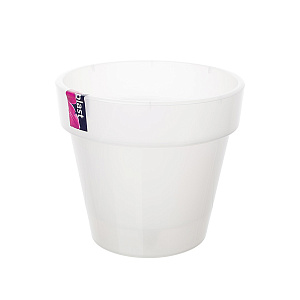 Кашпо Порто со вставкой (пластик), D17,5хH16см, 2,4л, прозрачный в интернет-магазине флористических аксессуаров Азалия Декор