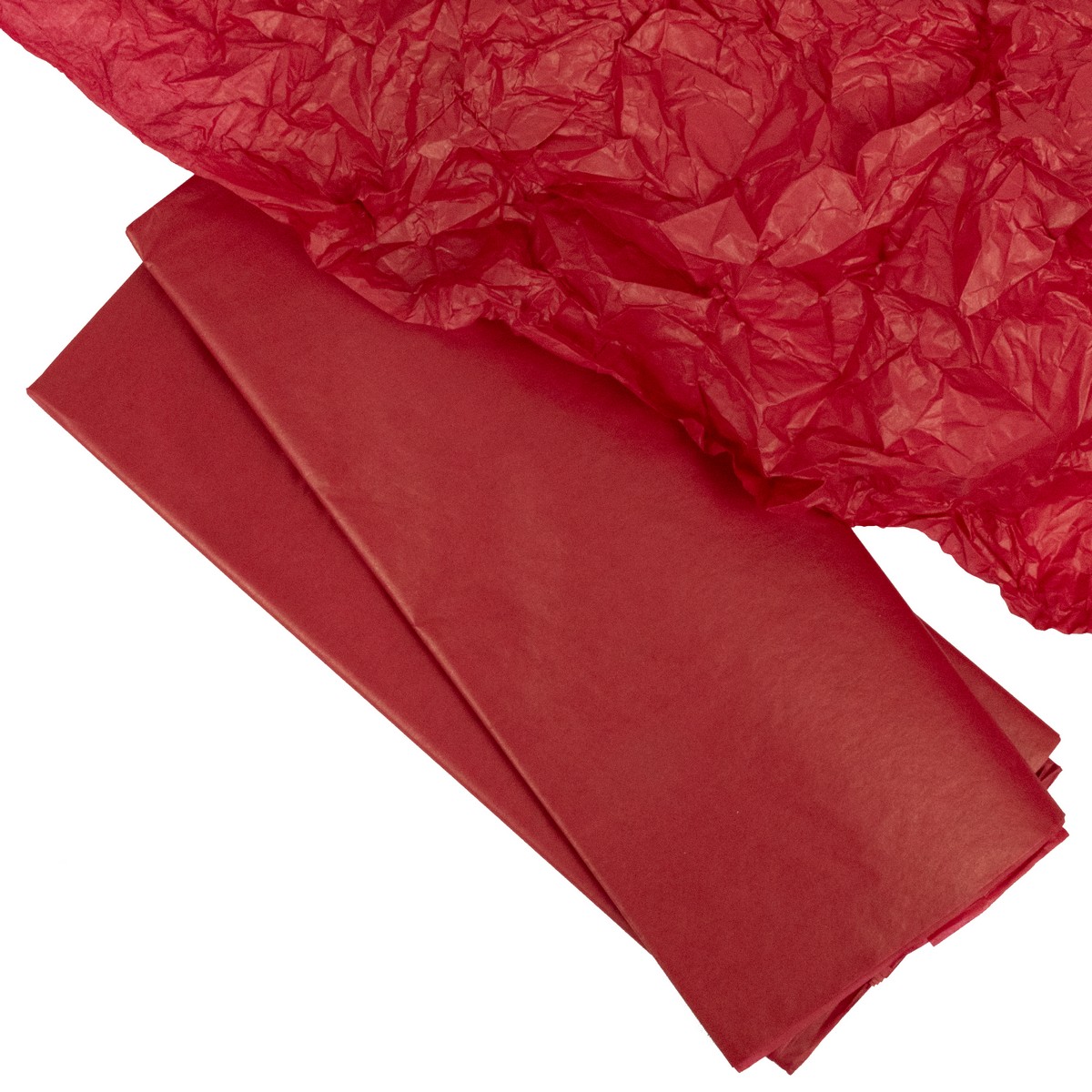 Бумага тишью 10 шт., 50x66 см, красный в интернет-магазине флористических аксессуаров Азалия Декор