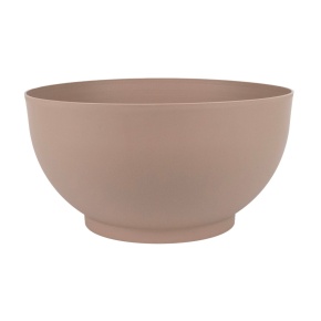 Кашпо Сатина (пластик), D29,5xH15,5см, 7,6л, коричневый в интернет-магазине флористических аксессуаров Азалия Декор