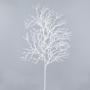 Ветка с глиттером, H76 см, белый в интернет-магазине флористических аксессуаров Азалия Декор