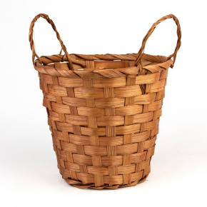 Кашпо плетеное (бамбук), D17хH15см, коричневый в интернет-магазине флористических аксессуаров Азалия Декор