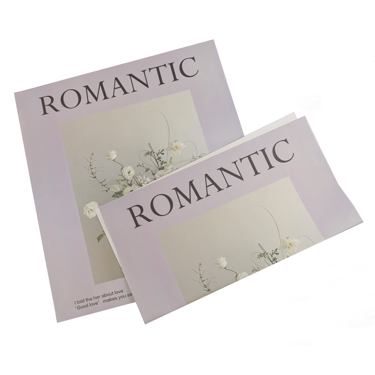 Бумага упаковочная крафт Romantic 80гр, 20 листов, 58х52см, сиреневый в интернет-магазине флористических аксессуаров Азалия Декор