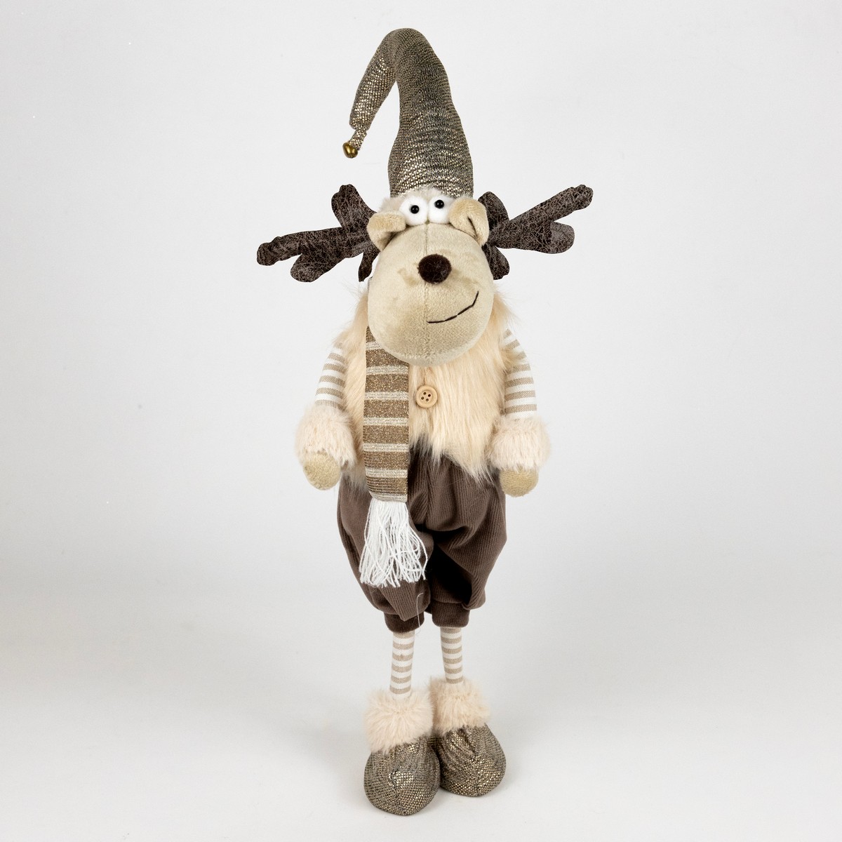 Сувенир Лось Мальчик/Девочка, Н46х16х16см, в асс., коричневый в интернет-магазине флористических аксессуаров Азалия Декор