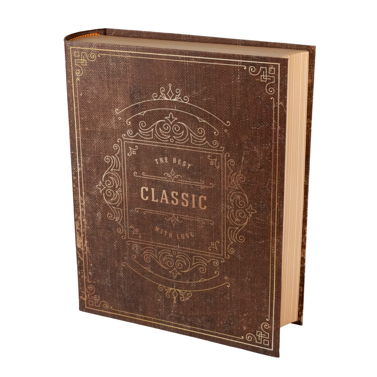 Набор коробок подарочных Книга 3шт., 29х24хН7,3см, коричневый в интернет-магазине флористических аксессуаров Азалия Декор