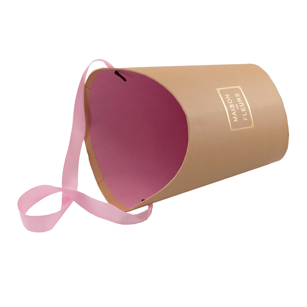 Сумка для цветов, 17х14х22см, персиковый в интернет-магазине флористических аксессуаров Азалия Декор