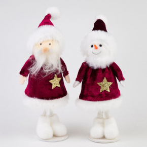 Сувенир Новогодний, H18х4х3см, в асс., красный в интернет-магазине флористических аксессуаров Азалия Декор