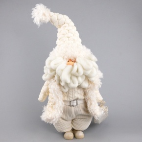 Сувенир Санта, Н70х33х23,5см, кремовый в интернет-магазине флористических аксессуаров Азалия Декор
