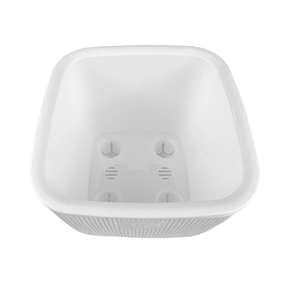 Кашпо Фабио (пластик), D14xH14см, 1,95л, белый в интернет-магазине флористических аксессуаров Азалия Декор