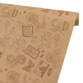 Бумага упаковочная крафт Марки 60гр, 72 см 10 м, натуральный/коричневый в интернет-магазине флористических аксессуаров Азалия Декор