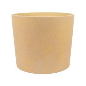 Кашпо Замша (бетон), D14xH13см, 1,4л, бежевый в интернет-магазине флористических аксессуаров Азалия Декор