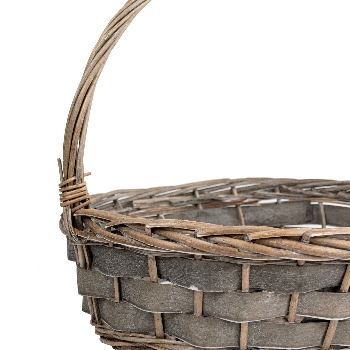 Набор корзин плетеных 2шт. (ива), 41x36x12xH36см, серый в интернет-магазине флористических аксессуаров Азалия Декор