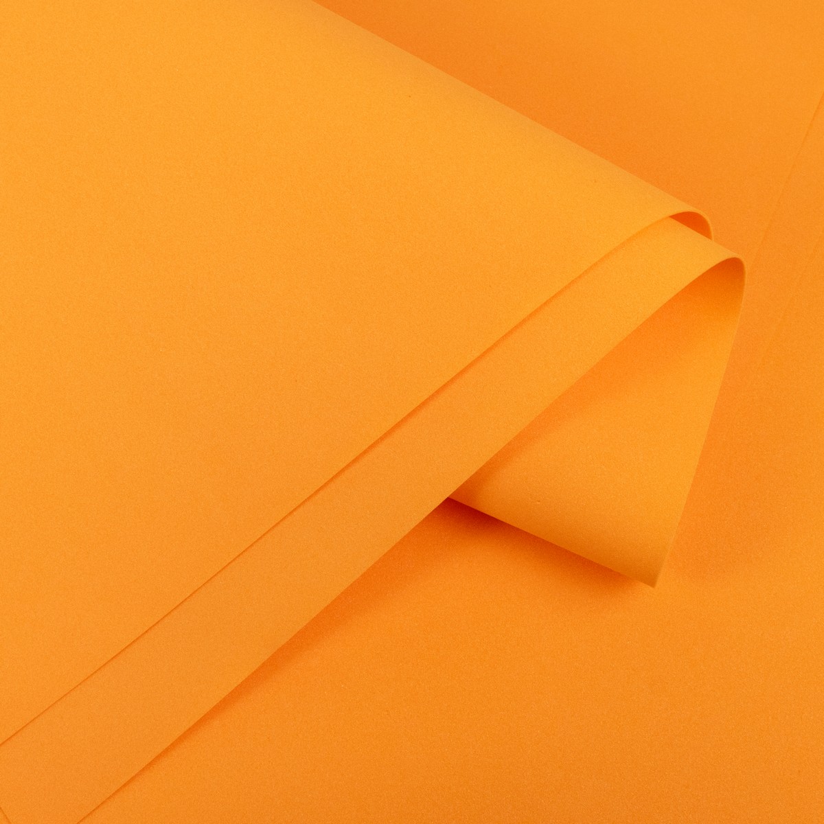 Фоамиран 10 листов 1 мм, 60х70см, оранжевый в интернет-магазине флористических аксессуаров Азалия Декор