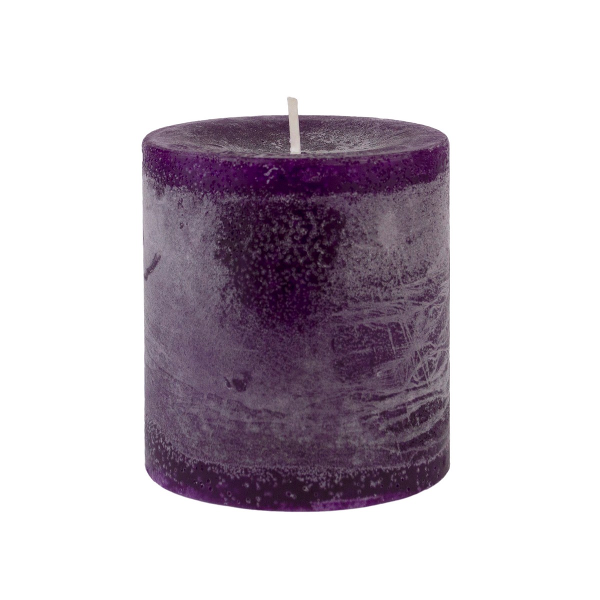Свеча-столбик с ароматом Слива (38 часов), H7,5xD7см, сиреневый в интернет-магазине флористических аксессуаров Азалия Декор