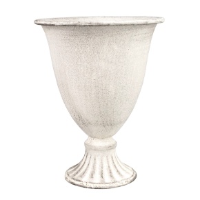 Вазон (металл), D15,5xH20,5см, белый в интернет-магазине флористических аксессуаров Азалия Декор