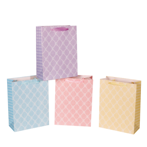 Пакет подарочный (бумага), 30х42х12см (в уп. 12 шт.), в асс. в интернет-магазине флористических аксессуаров Азалия Декор