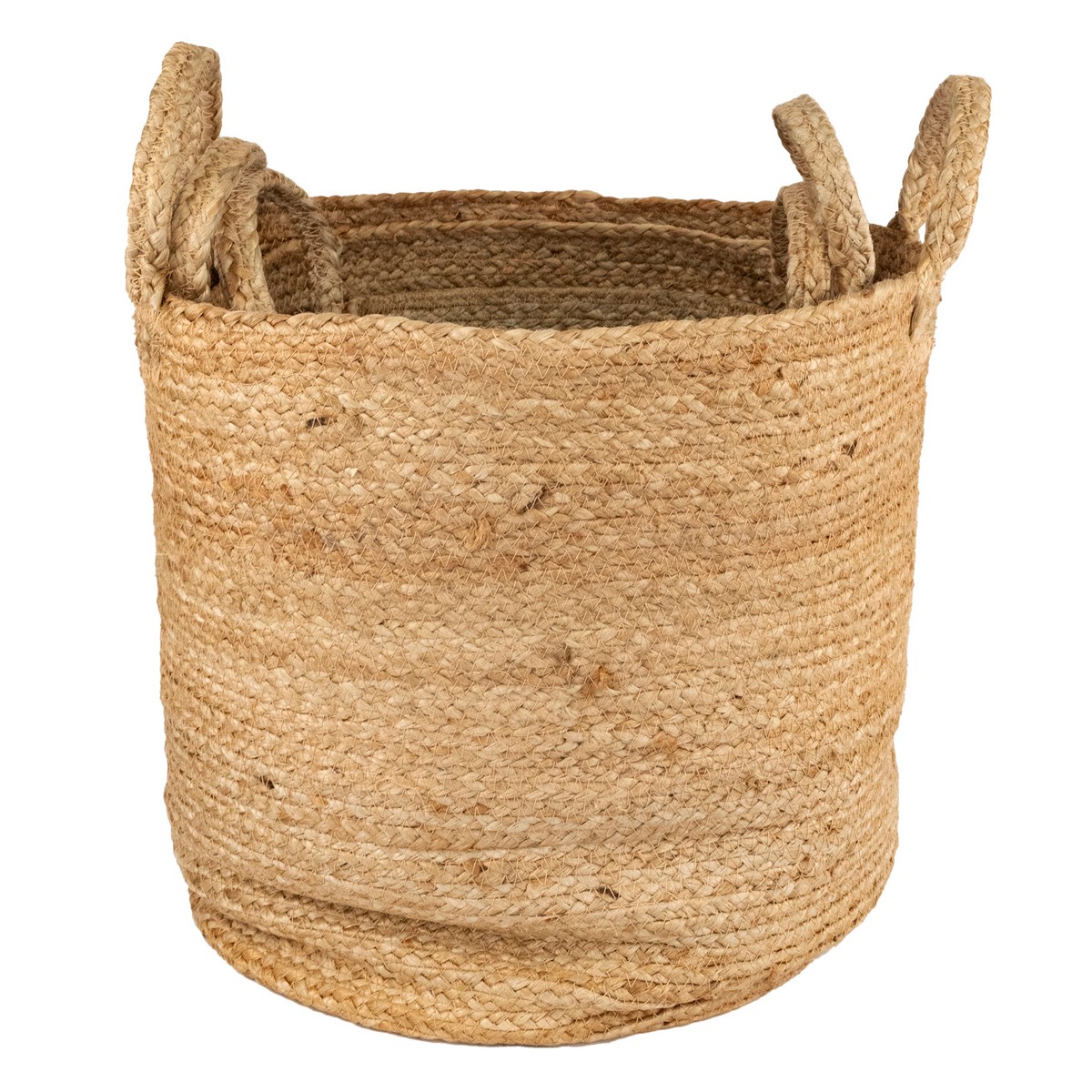 Набор корзин плетеных 3шт. (джут), D37хH37см, натуральный в интернет-магазине флористических аксессуаров Азалия Декор