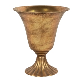 Вазон (металл), D20xH23,5см, золотой в интернет-магазине флористических аксессуаров Азалия Декор