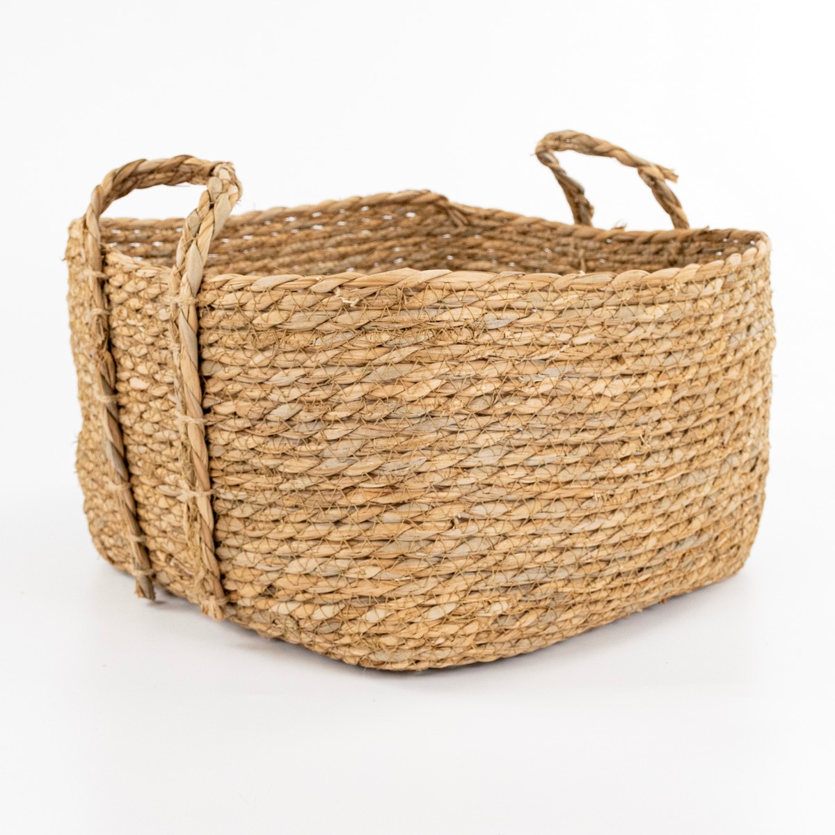 Набор корзин плетеных 3шт. (растительный материал), 37х37xH22см, натуральный в интернет-магазине флористических аксессуаров Азалия Декор