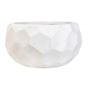 Кашпо Соты (файбергласс), D42xH22см, белый в интернет-магазине флористических аксессуаров Азалия Декор