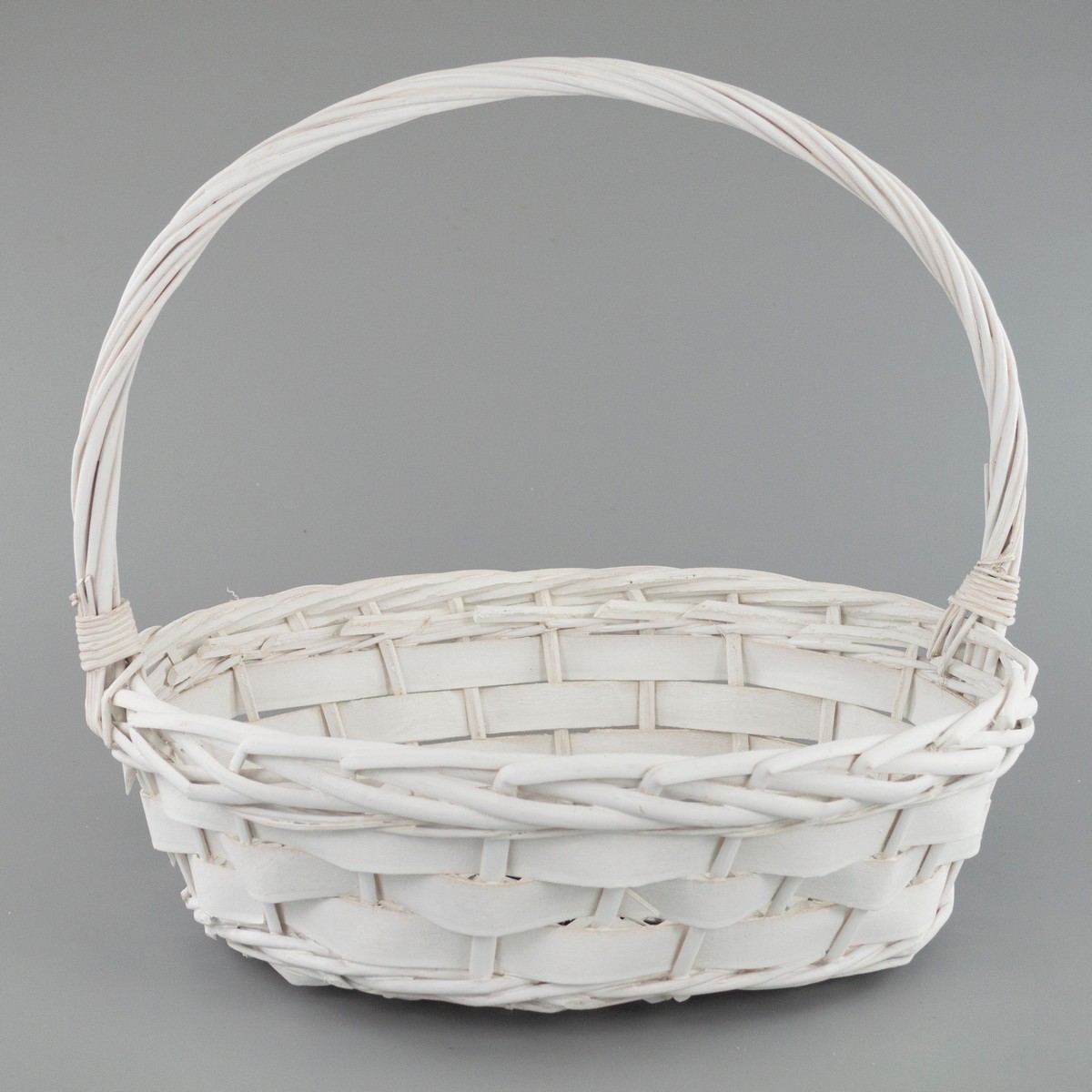 Набор корзин плетеных 2шт. (ива), 41x36x12xH36см, белый в интернет-магазине флористических аксессуаров Азалия Декор