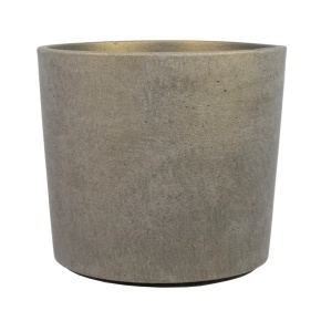Кашпо Аура (бетон), D14xH13см, 1,4л, серый в интернет-магазине флористических аксессуаров Азалия Декор