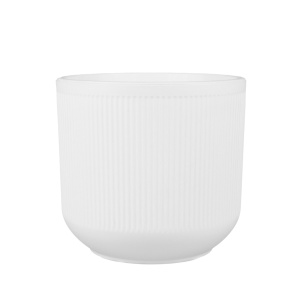 Кашпо со вставкой Росси (пластик), D14,5xH13см, 1,9л, белый в интернет-магазине флористических аксессуаров Азалия Декор
