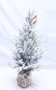 Ель заснеженная в кашпо, 90см в интернет-магазине флористических аксессуаров Азалия Декор