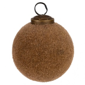 Украшение подвесное Шар (стекло), D8см, светло-коричневый в асс. в интернет-магазине флористических аксессуаров Азалия Декор