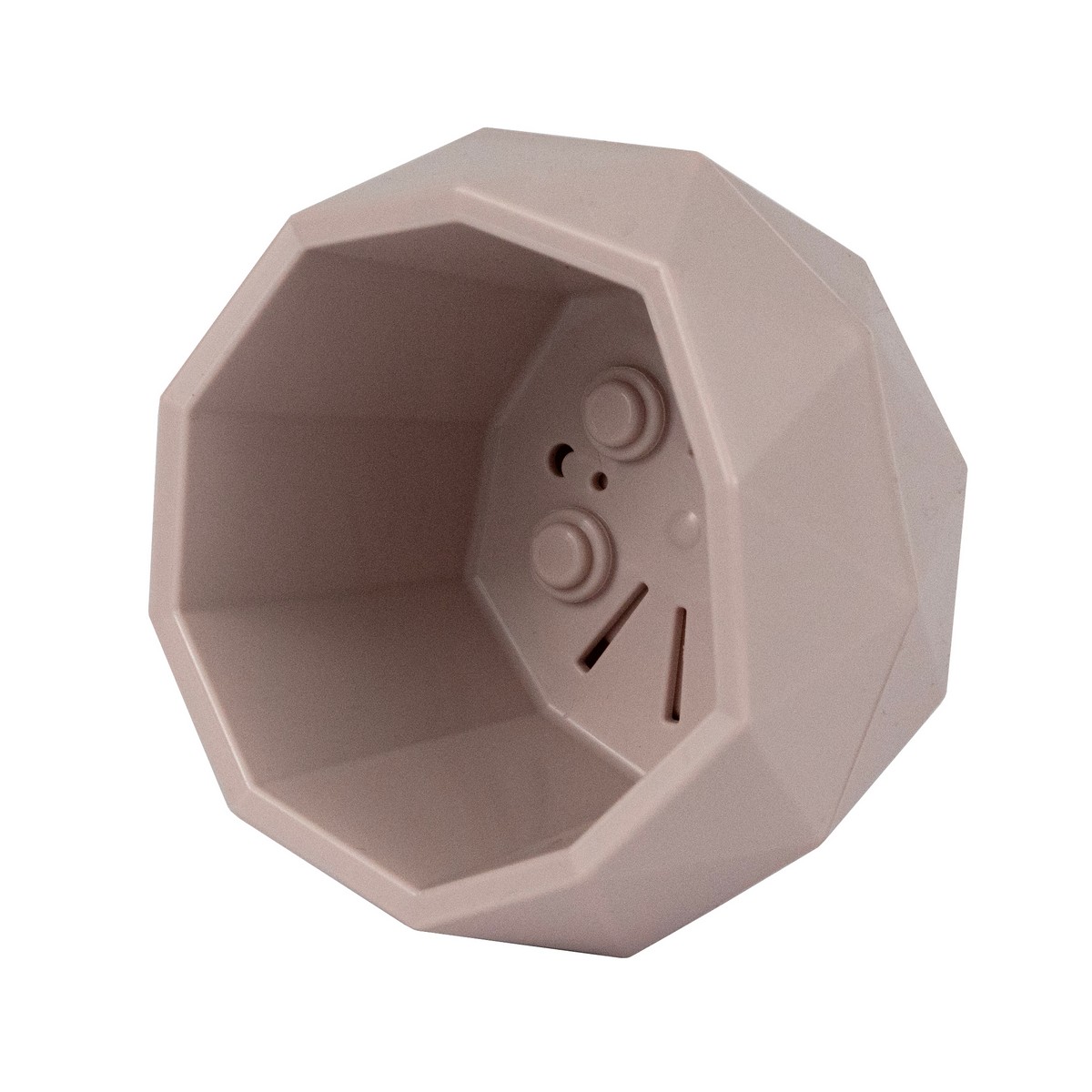 Кашпо Топаз (пластик), D9,5xH6,5см, 0,17л, розовый в интернет-магазине флористических аксессуаров Азалия Декор