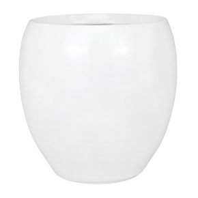 Кашпо Шар (керамика), D21xН23см, белый в интернет-магазине флористических аксессуаров Азалия Декор