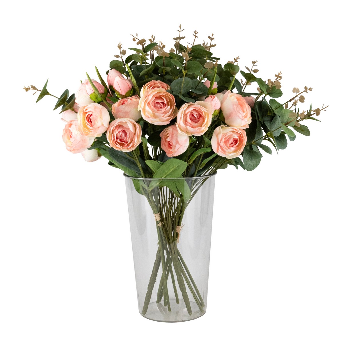Ваза для срезанных цветов (пластик), D21хН38см, прозрачный в интернет-магазине флористических аксессуаров Азалия Декор
