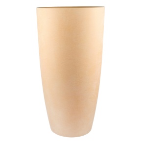 Кашпо Замша (бетон), D36xH70см, 50л, охра в интернет-магазине флористических аксессуаров Азалия Декор