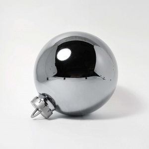 Украшение Шар зеркальный (пластик), D20см, серебряный в интернет-магазине флористических аксессуаров Азалия Декор