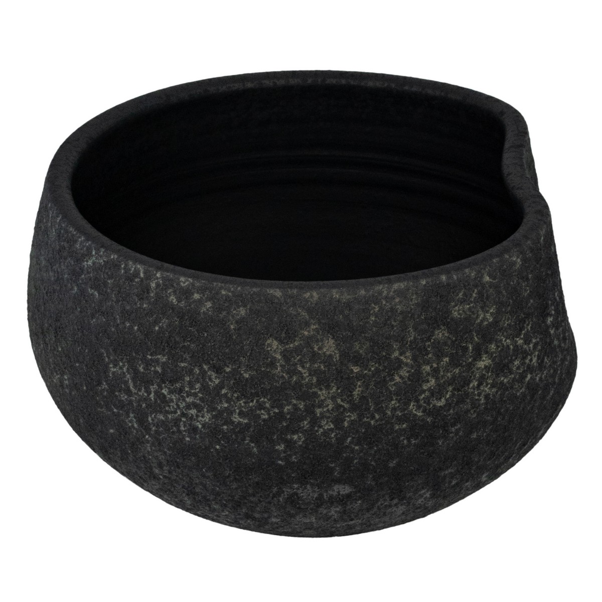 Кашпо (керамика), D29xН15см, серый в интернет-магазине флористических аксессуаров Азалия Декор