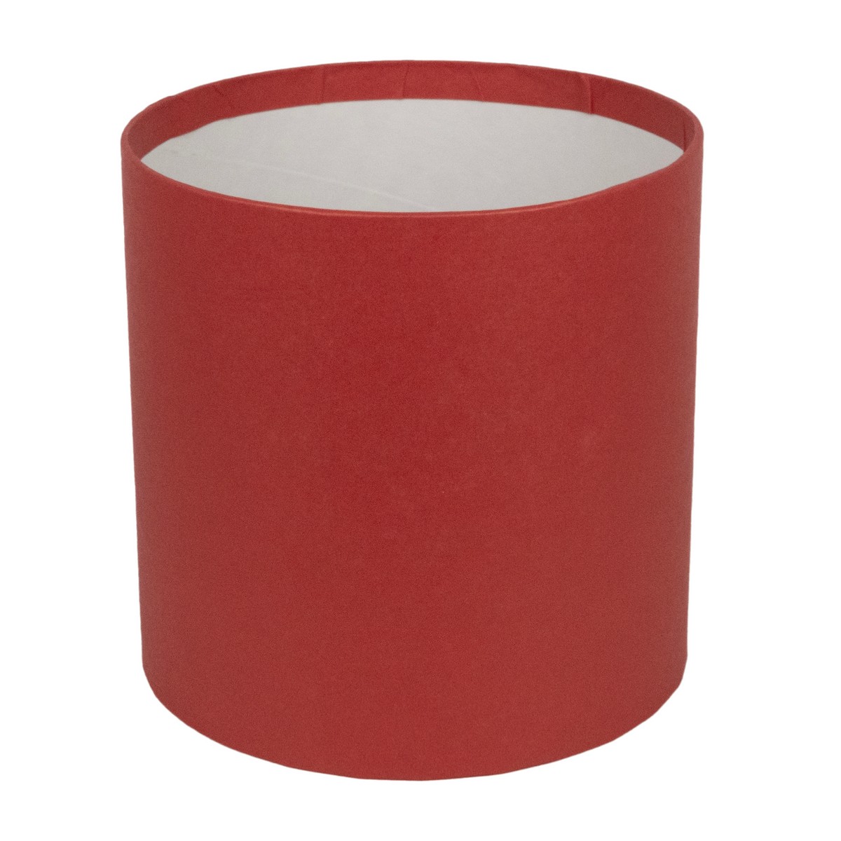 Коробка подарочная круглая без крышки, D18xH18 см, красный в интернет-магазине флористических аксессуаров Азалия Декор
