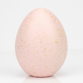 Сувенир Яйцо (полирезин), H7,5xD5,5см, розовый в интернет-магазине флористических аксессуаров Азалия Декор