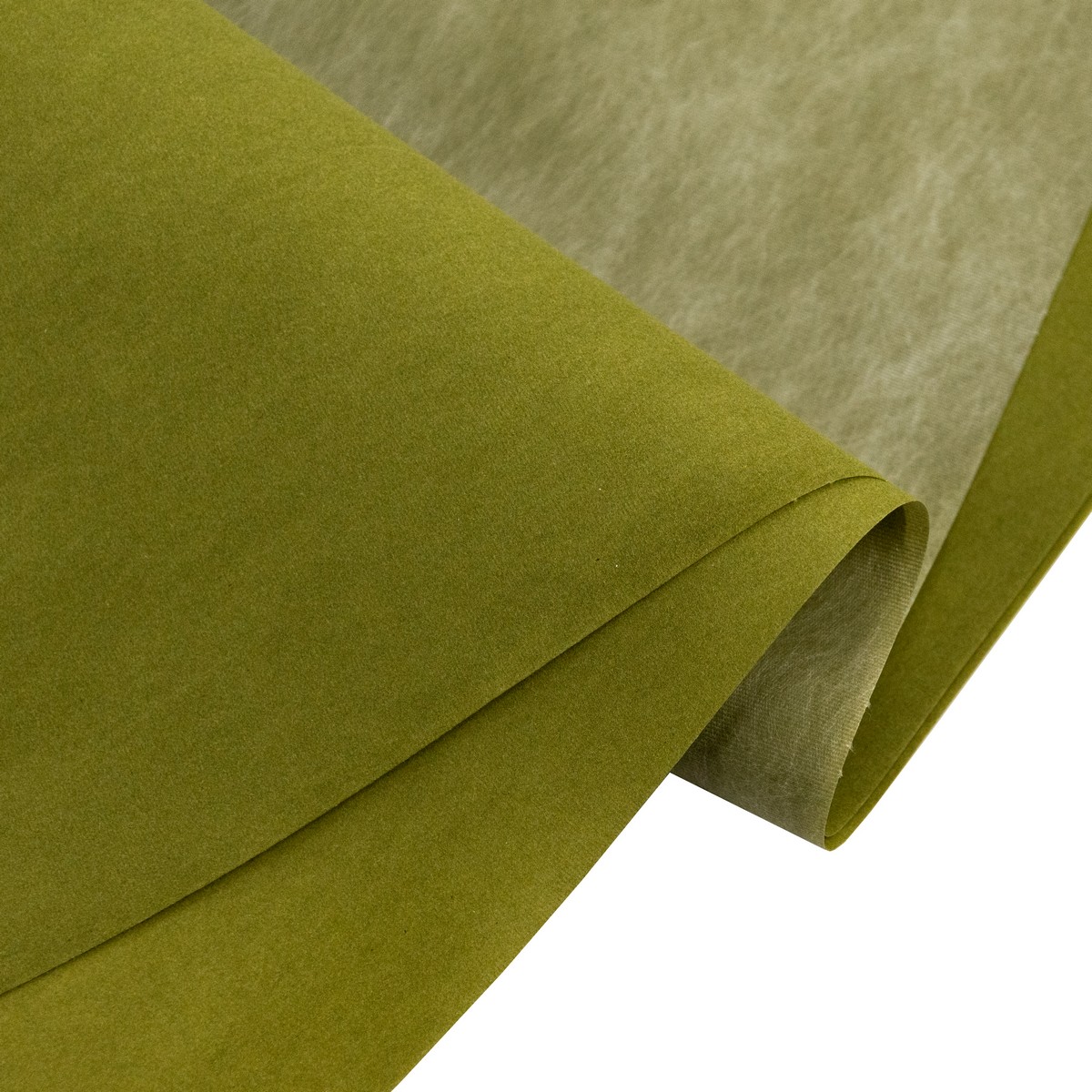 Вельвет 65гр/м2, 10 листов, 53х58см, оливковый в интернет-магазине флористических аксессуаров Азалия Декор