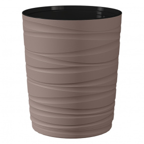 Кашпо со вставкой Модерн, D30xH36см, 15л, коричневый в интернет-магазине флористических аксессуаров Азалия Декор