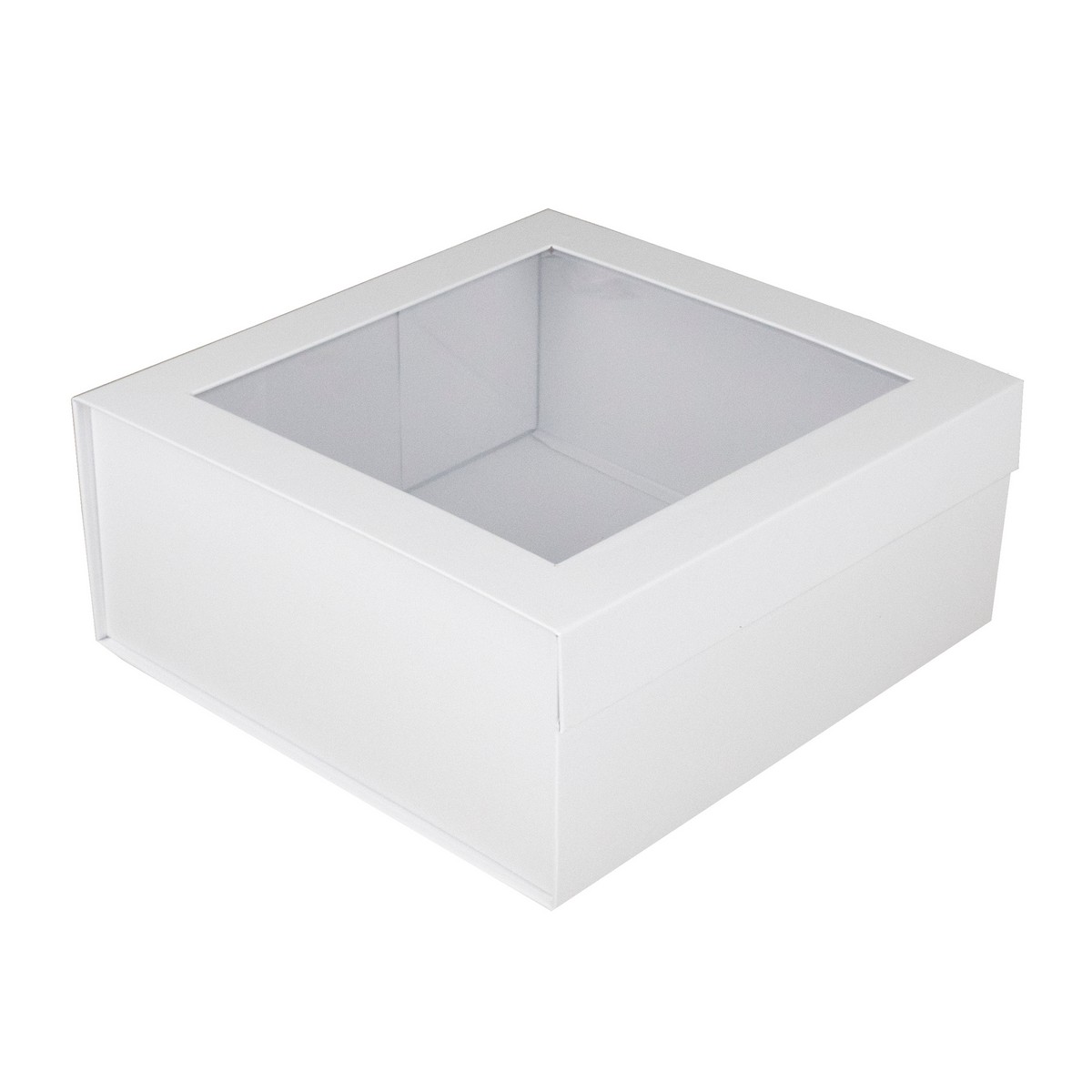 Набор коробок подарочных квадратных 3шт., 26,5х25,5хН11,2см, белый в интернет-магазине флористических аксессуаров Азалия Декор