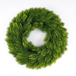 Венок еловый, D40см, зеленый в интернет-магазине флористических аксессуаров Азалия Декор
