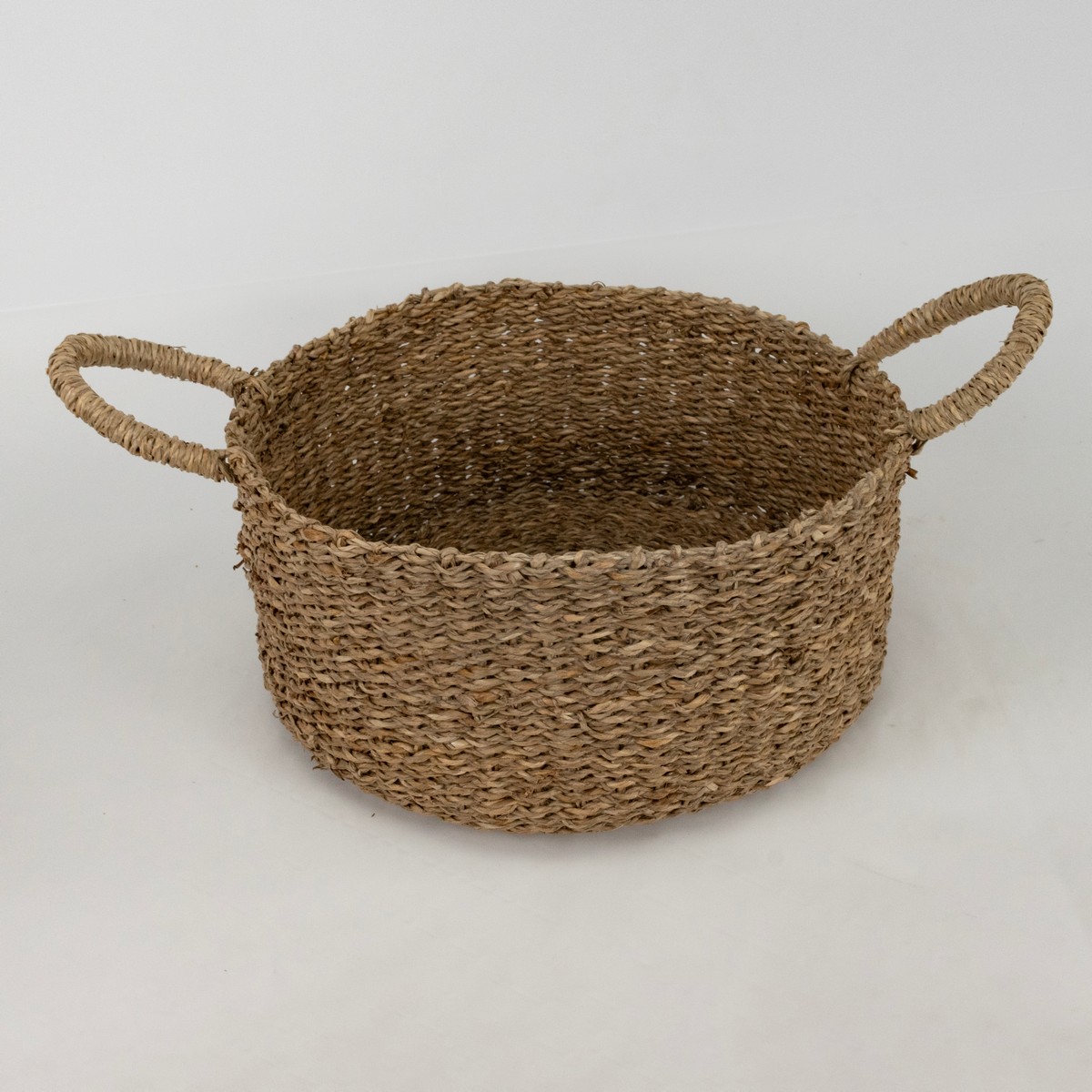 Набор корзин плетеных 2шт. (растительный материал), D40xH17см, натуральный в интернет-магазине флористических аксессуаров Азалия Декор