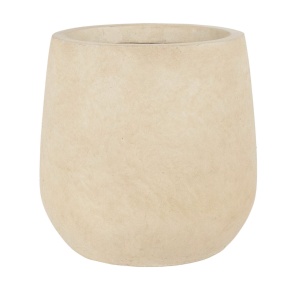 Кашпо Стоун (файбергласс), D32xH32см, кремовый в интернет-магазине флористических аксессуаров Азалия Декор