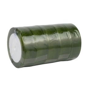 Набор лент 5шт. (органза), 25 мм 25 ярдов, зеленый в интернет-магазине флористических аксессуаров Азалия Декор